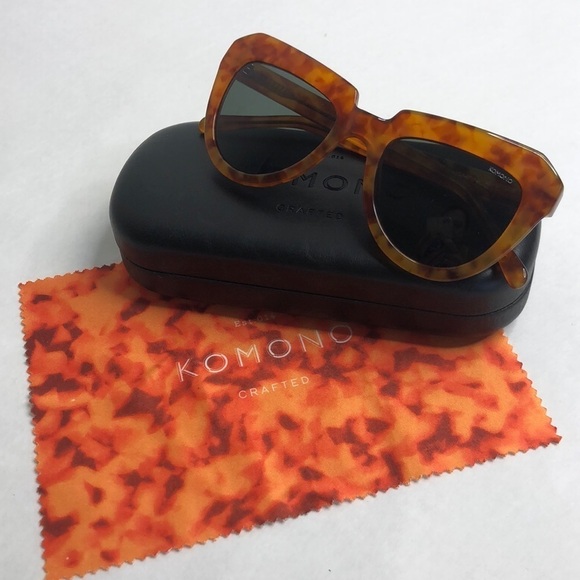 NEW KOMONO Stella Caramel Demi sunglasses cat eye brown orange main image 5